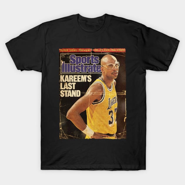 COVER SPORT - SPORT ILLUSTRATED - KAREEM LAST STANDS T-Shirt by FALORI